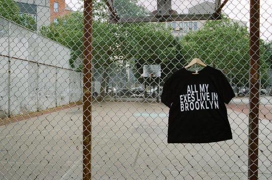 all my exes live in brooklyn t-shirt