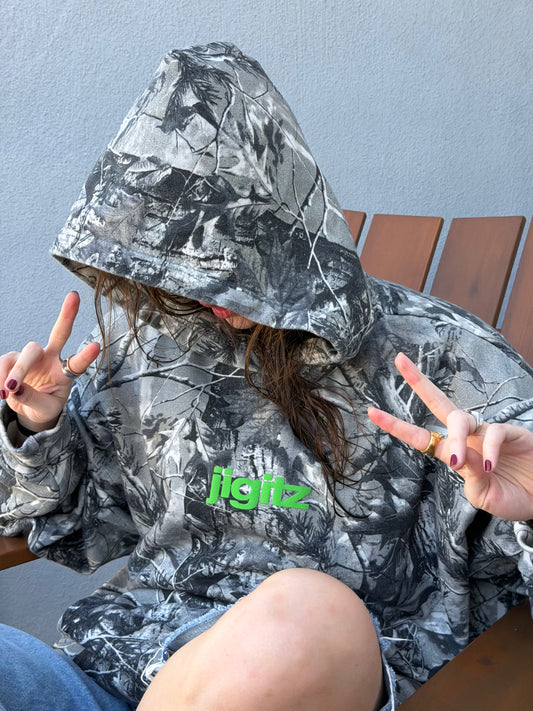 the camo hoodie