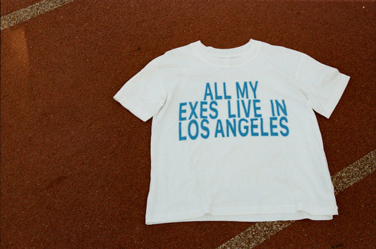all my exes live in los angeles t-shirt